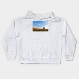 Autumn in Paris Eiffel Tower Kids Hoodie